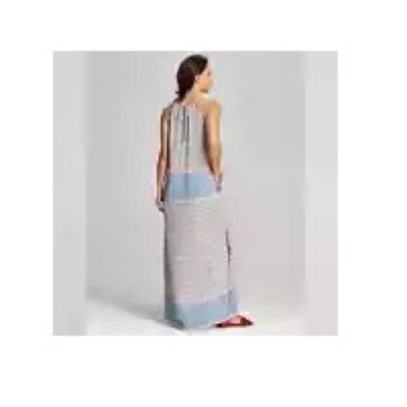 Knox Rose Womens Dress Maxi Long Size XS Sleeveless Tie Neck Boho Bohemian - Picture 3 of 6